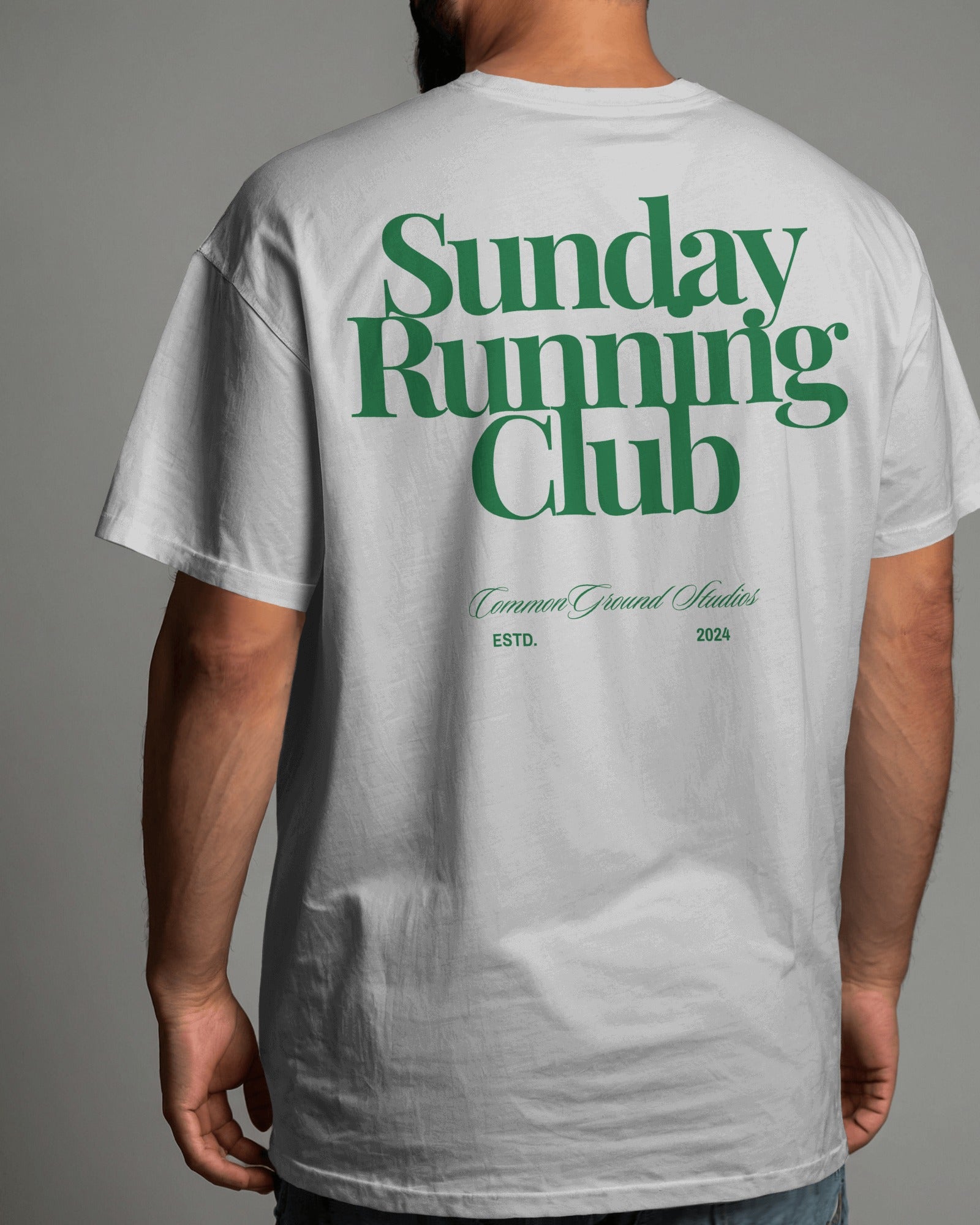 SUNDAY RUNNING OVERSIZED T - SHIRT - COMMONGROUND