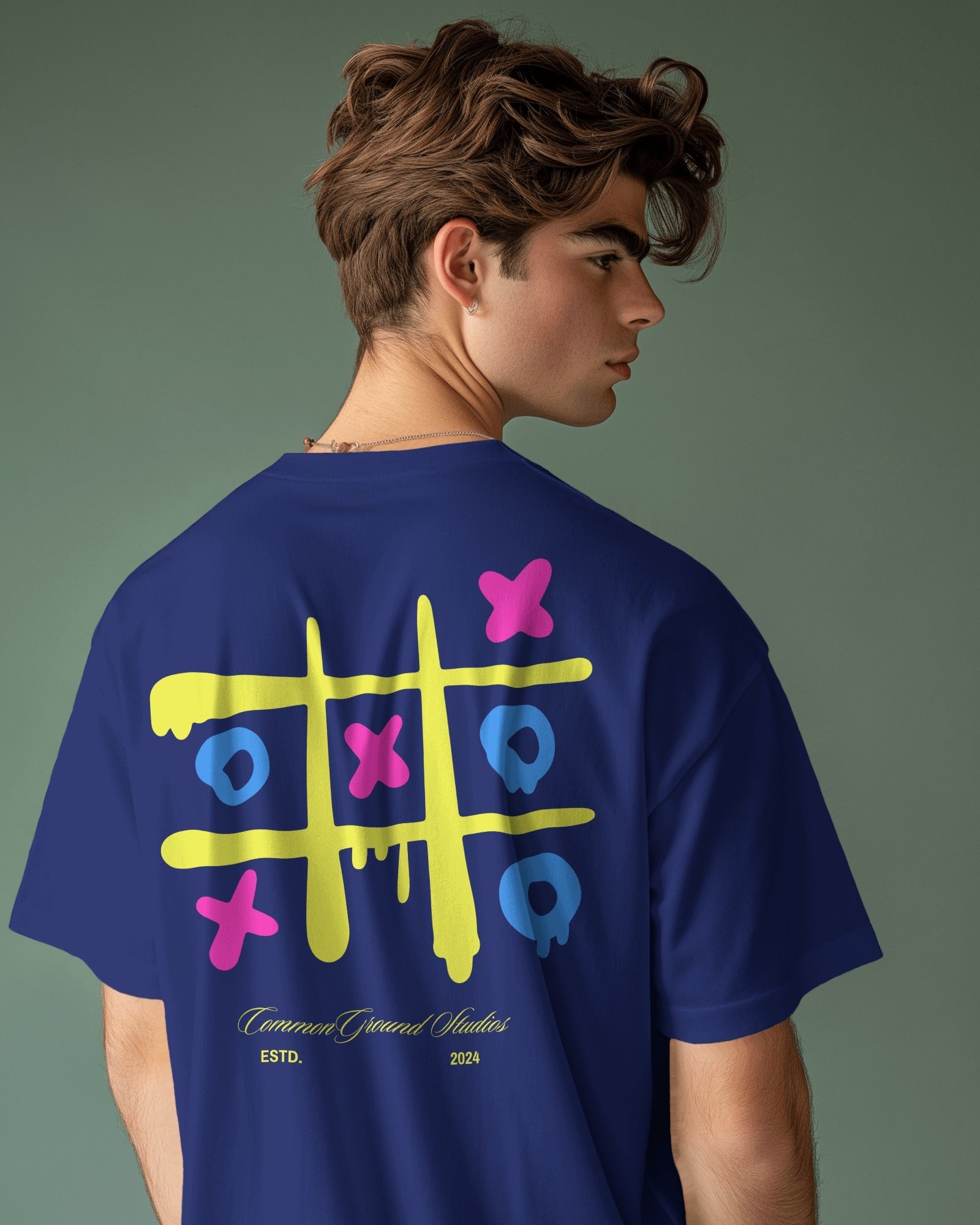 TIC TAC TOE OVERSIZED T - SHIRT - COMMONGROUND