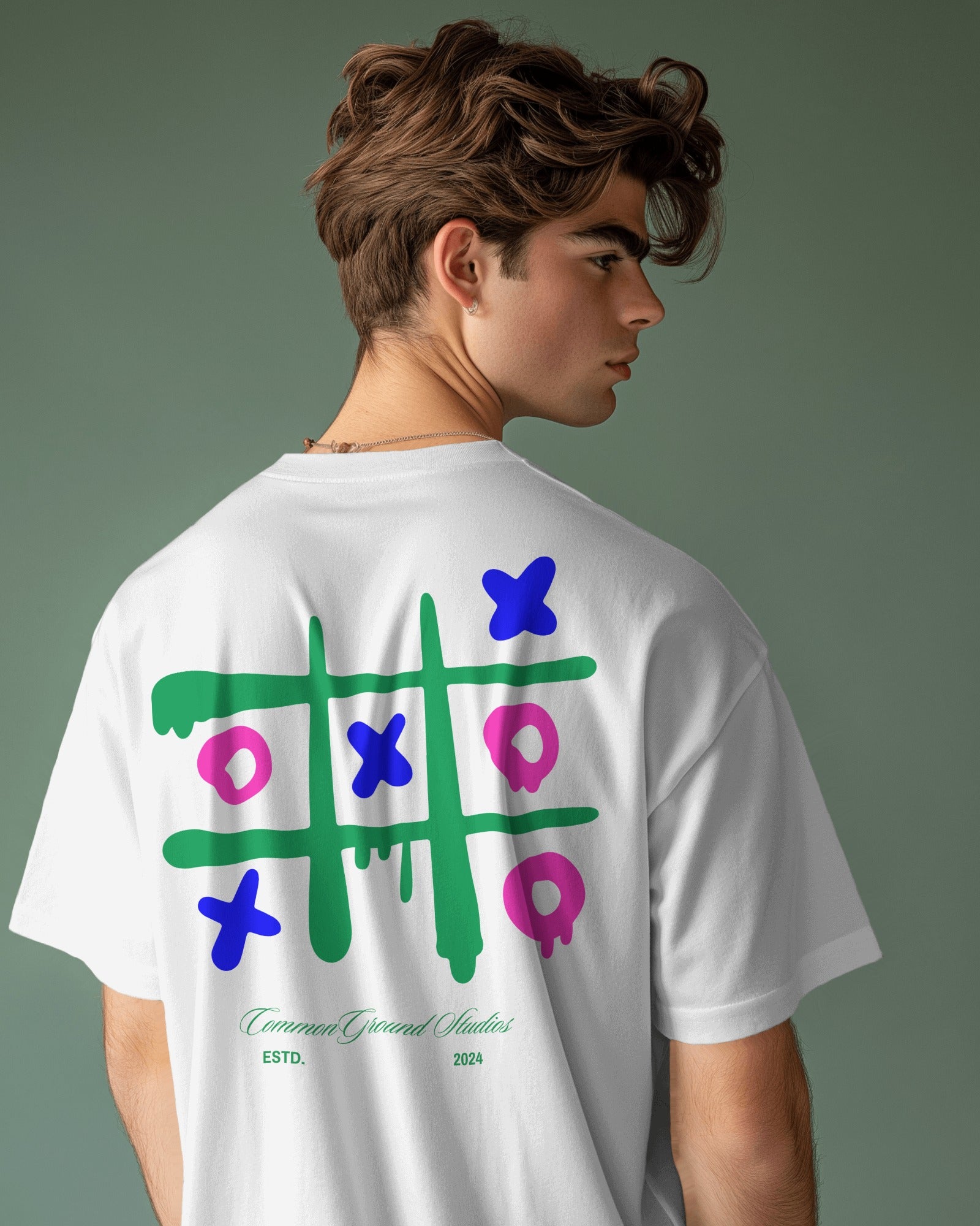 TIC TAC TOE OVERSIZED T - SHIRT - COMMONGROUND