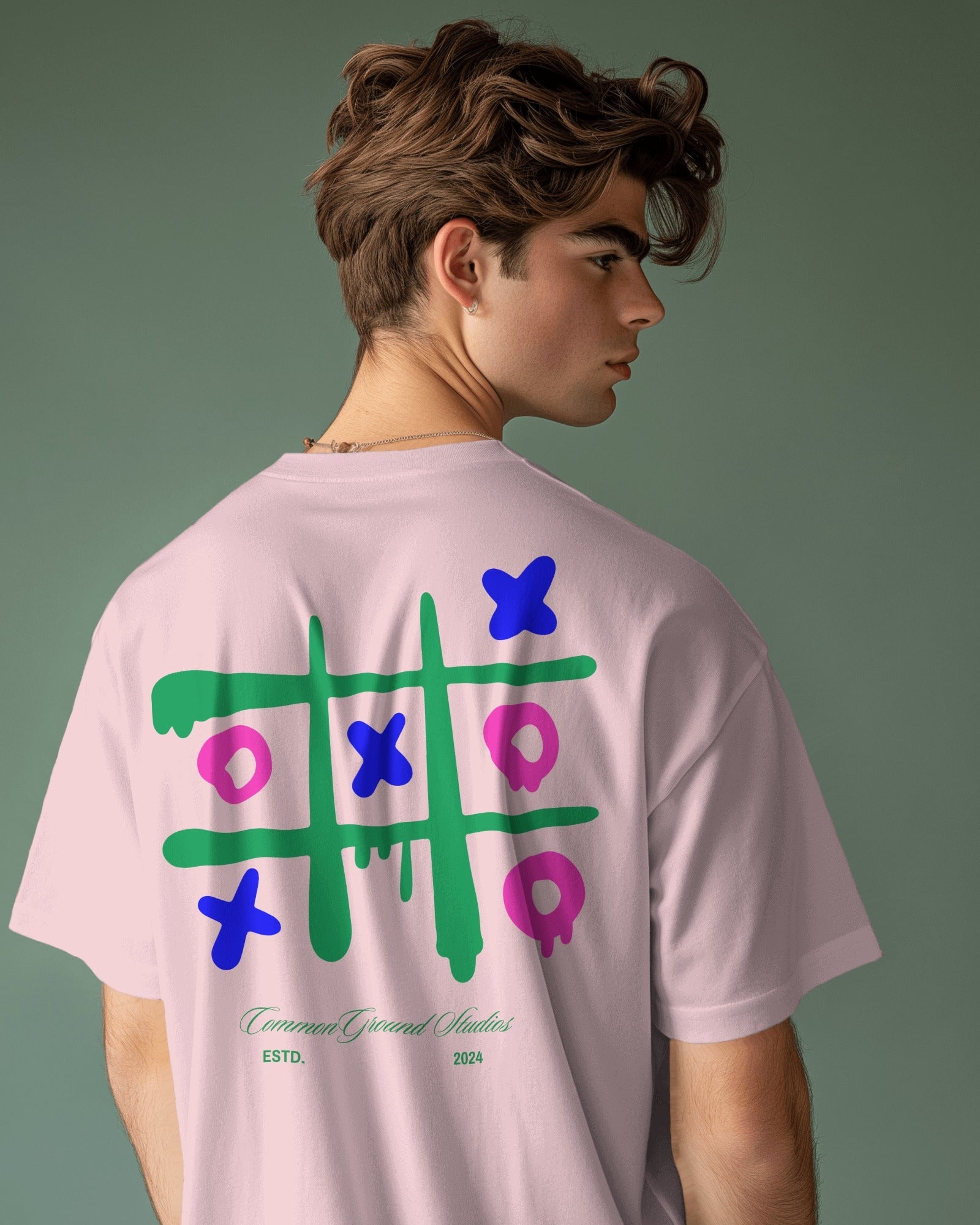 TIC TAC TOE OVERSIZED T - SHIRT - COMMONGROUND