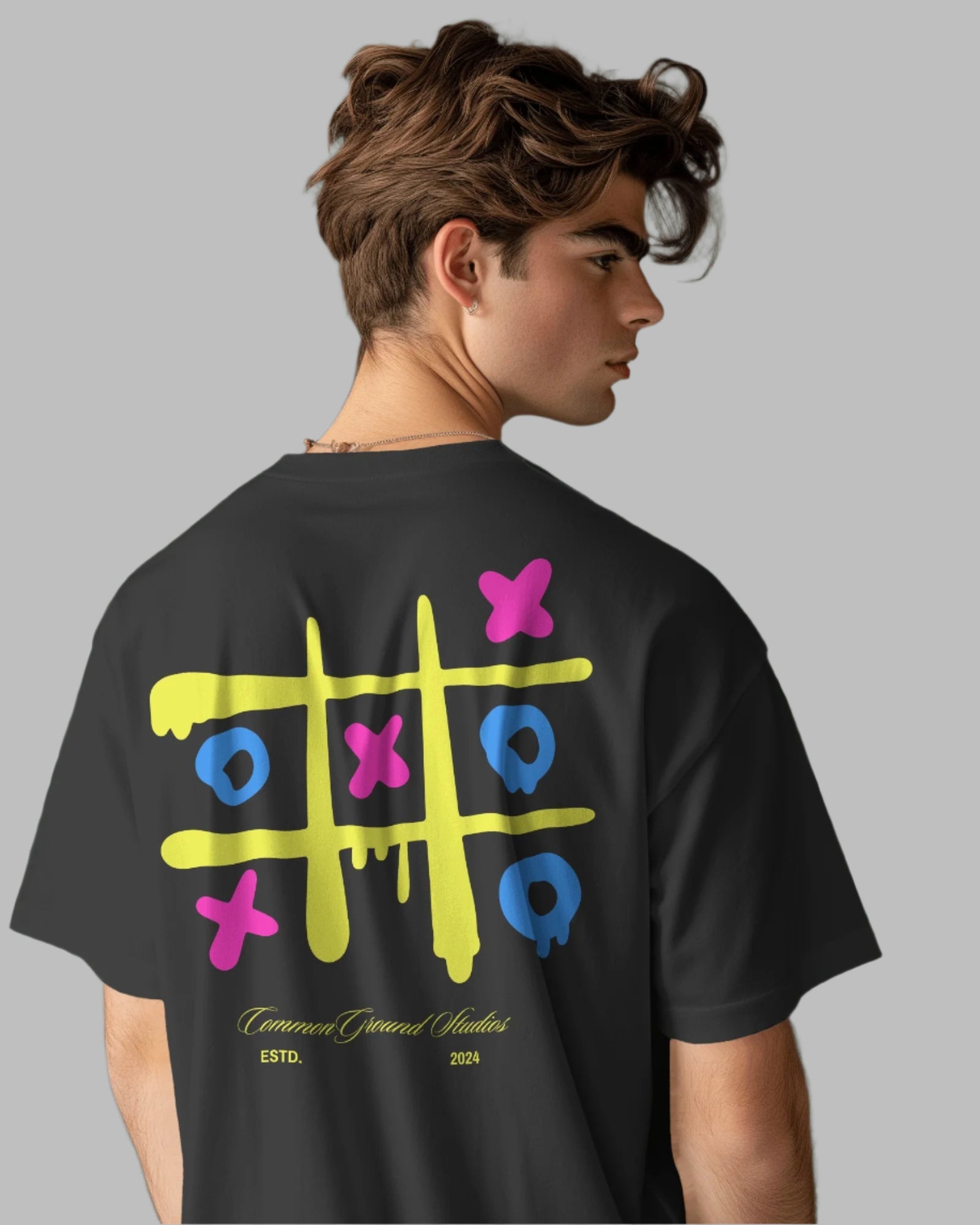 TIC TAC TOE OVERSIZED T - SHIRT - COMMONGROUND