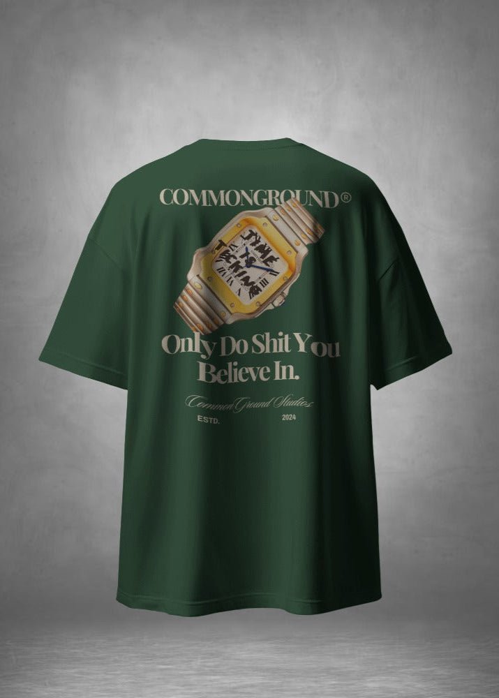 TIME IS TICKING OVERSIZED T - SHIRT - COMMONGROUND