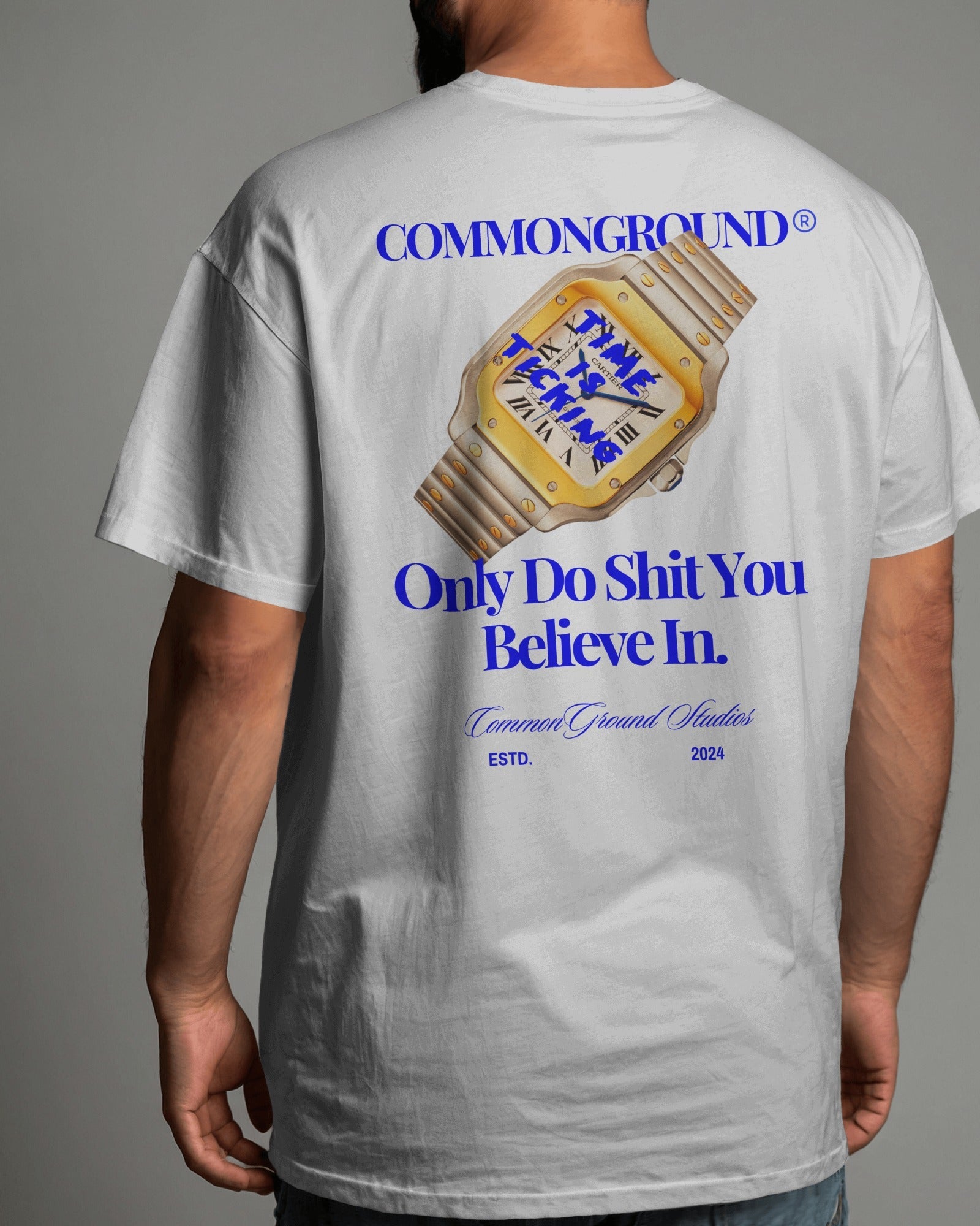 TIME IS TICKING OVERSIZED T - SHIRT - COMMONGROUND