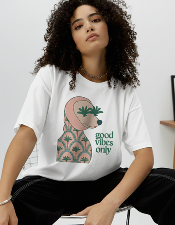 GOOD VIBES ONLY OVERSIZED T-SHIRT