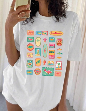 SOMETHING FISHY OVERSIZED T-SHIRT