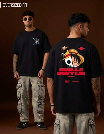 SKULLS DON'T LIE OVERSIZED T-SHIRT