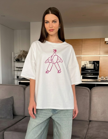 CROISSANT BUD OVERSIZED T-SHIRT