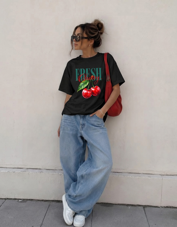 FRESH CHERRY OVERSIZED T-SHIRT