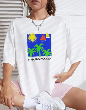 MEDITERRANEAN OVERSIZED T-SHIRT
