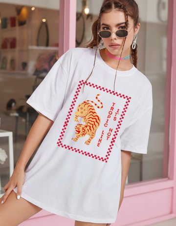 TROPIC LIKE IT'S HOT OVERSIZED T-SHIRT
