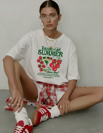 TOMATO GIRL OVERSIZED T-SHIRT
