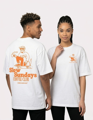 SLOW SUNDAYS COFFEE CLUB OVERSIZED T-SHIRT