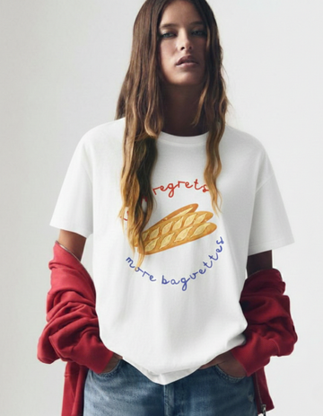 LESS REGRETS OVERSIZED T-SHIRT