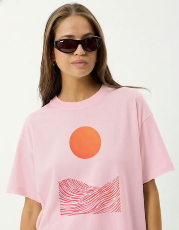 WAVES & SUN OVERSIZED T-SHIRT