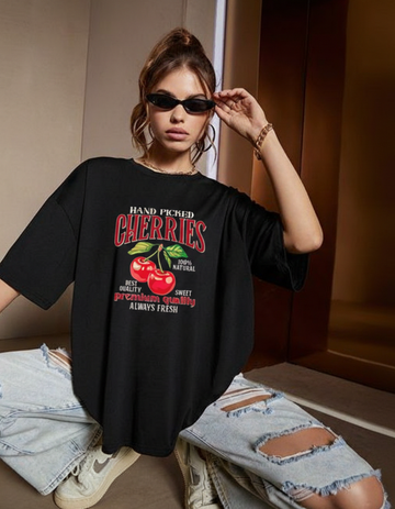 CHERRIES OVERSIZED T-SHIRT