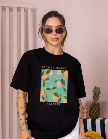 AMALFI FLOWER MARKET OVERSIZED T-SHIRT