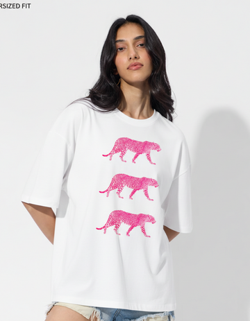 LEOPARD OVERSIZED T-SHIRT