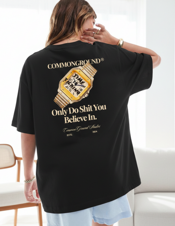 TIME IS TICKING OVERSIZED T-SHIRT