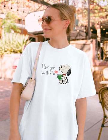 LOVE YOU SO MATCHA OVERSIZED T-SHIRT
