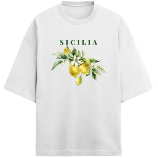 SICILIA WHITE OVERSIZED T-SHIRT