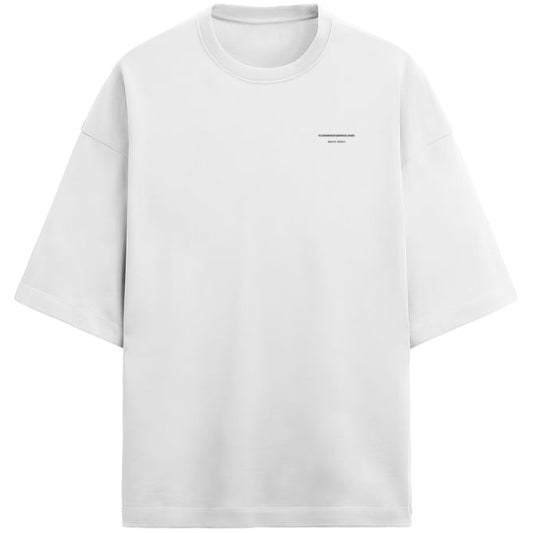 WHITE TERRY OVERSIZED T-SHIRT