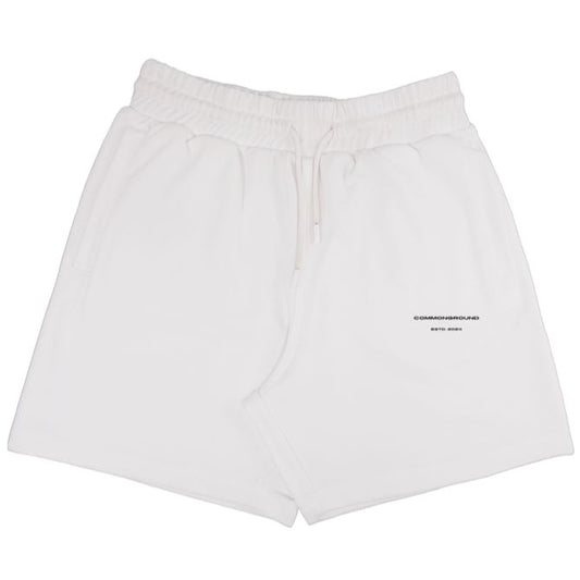 WHITE TERRY SHORTS