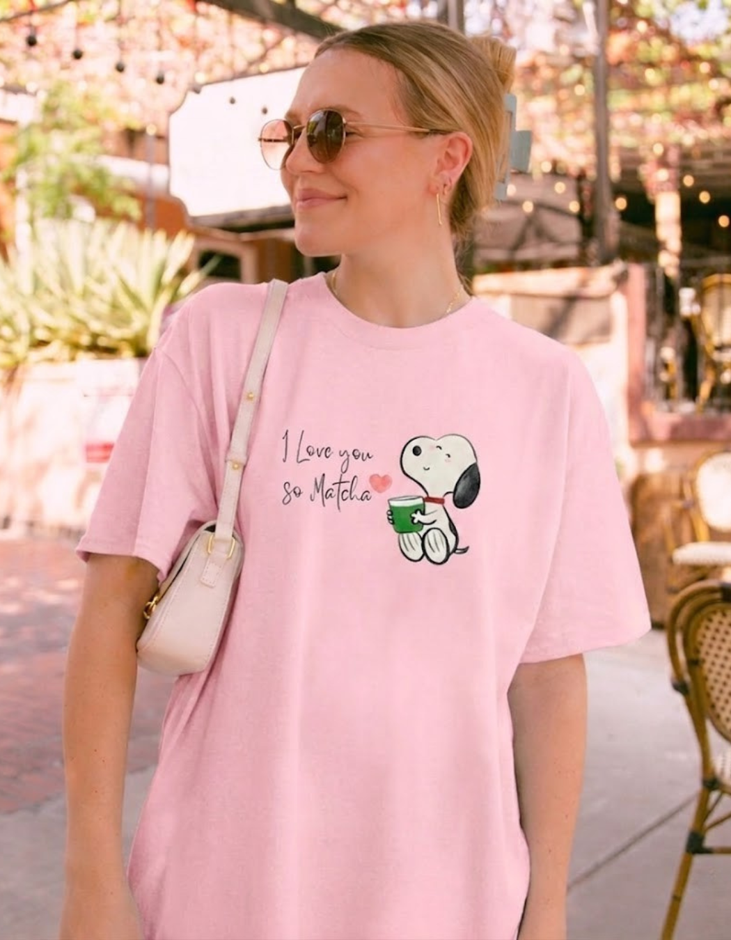 LOVE YOU SO MATCHA OVERSIZED T-SHIRT