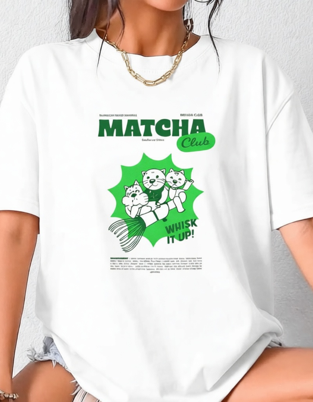 MATCHA PARTY OVERSIZED T-SHIRT