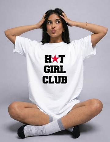 HOT GIRL CLUB OVERSIZED T-SHIRT