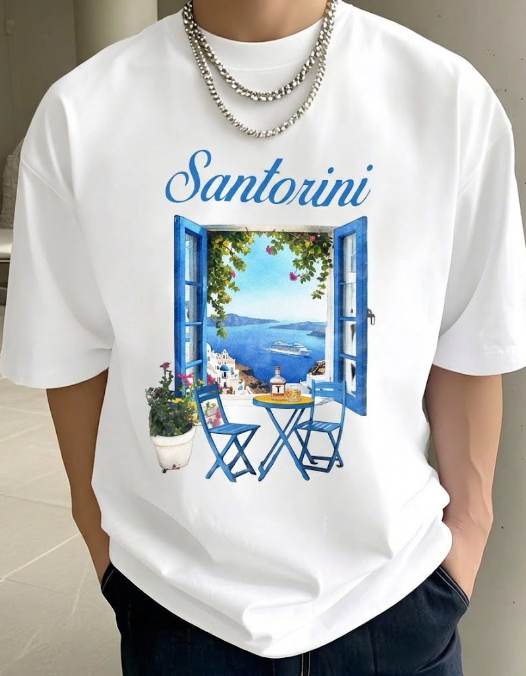 SANTORINI OVERSIZED T-SHIRT