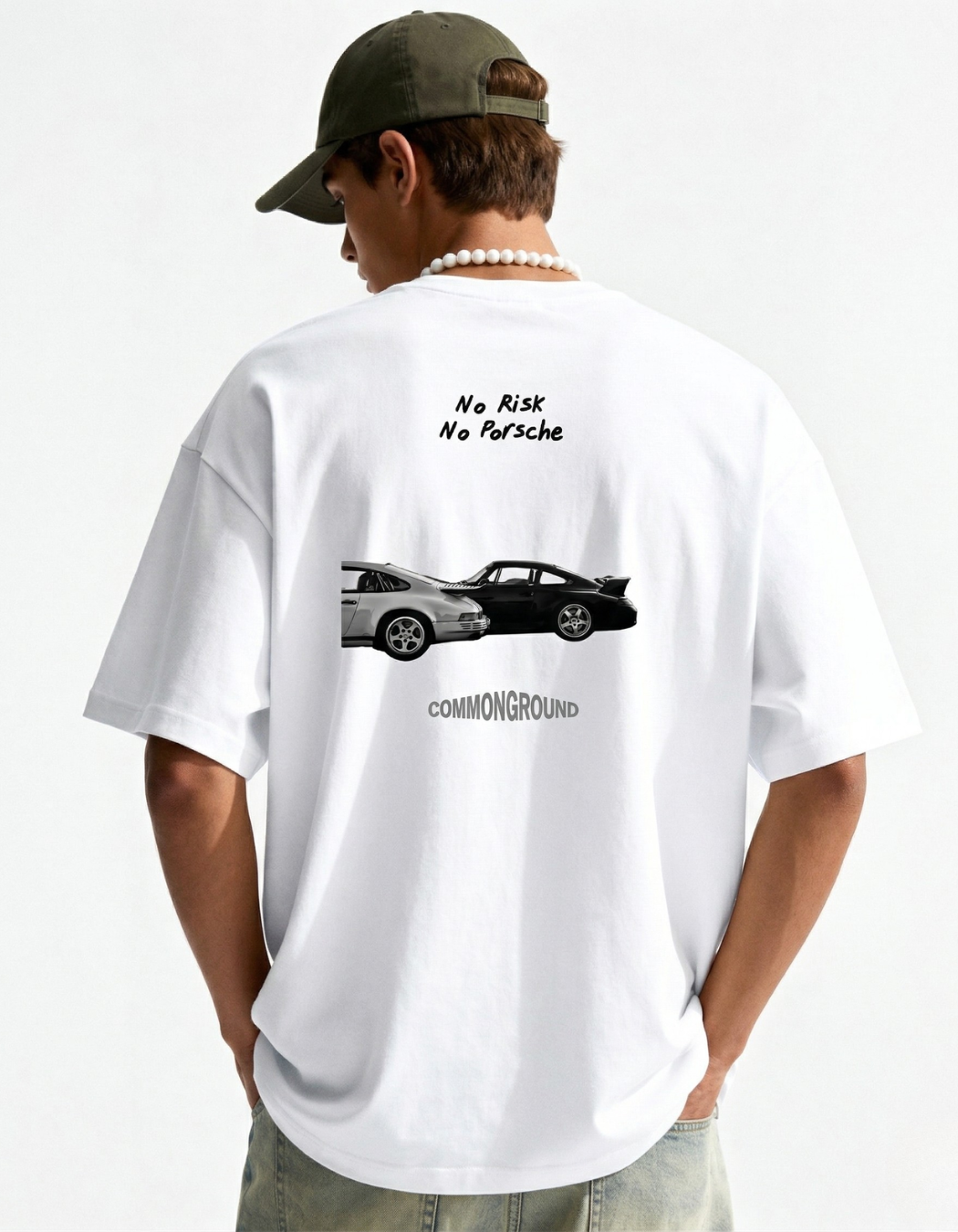NO RISK NO PORSCHE OVERSIZED T-SHIRT