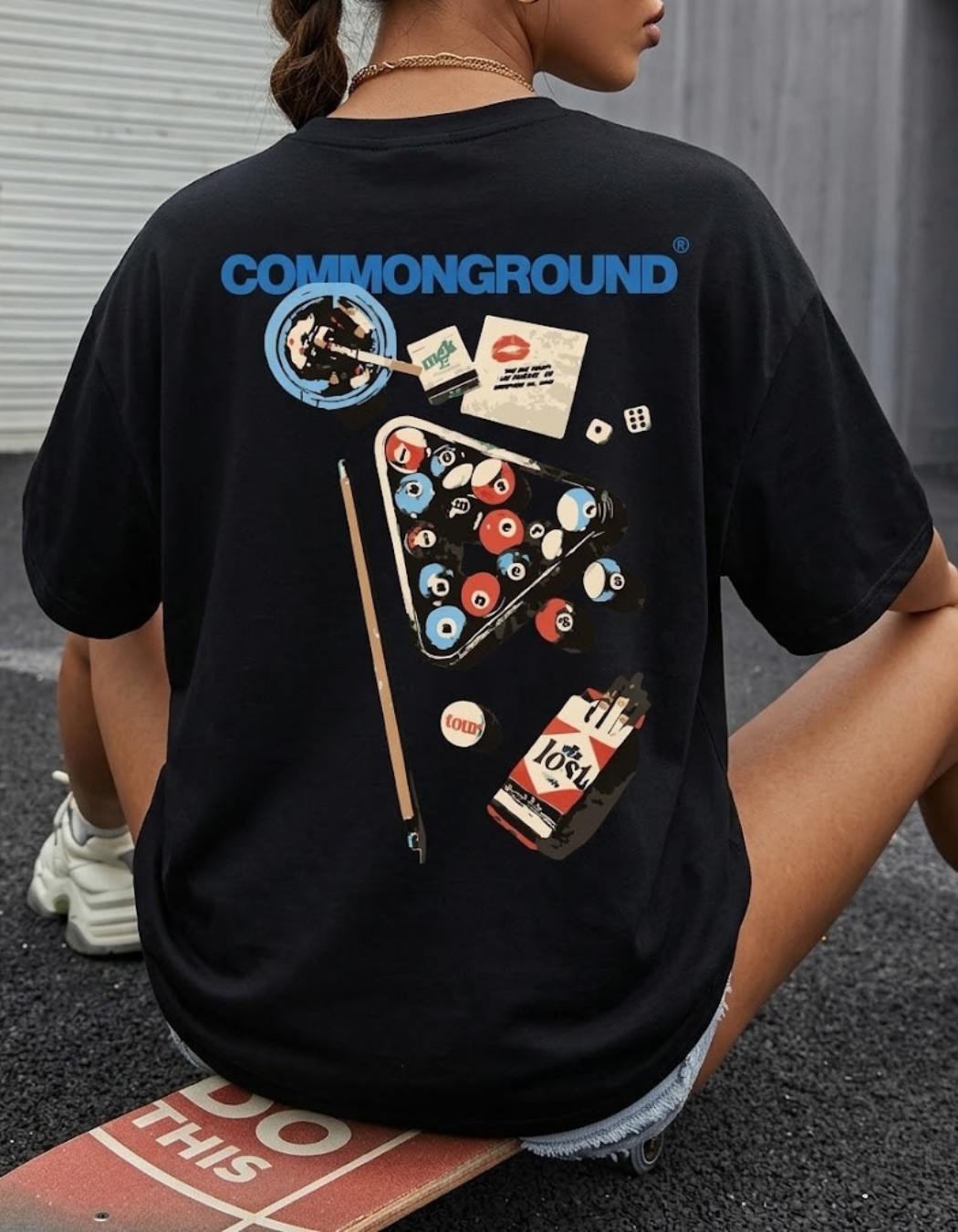 GAME OF POOL OVERSIZED T-SHIRT