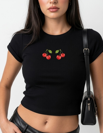 TWO CHERRIES CROP TOP