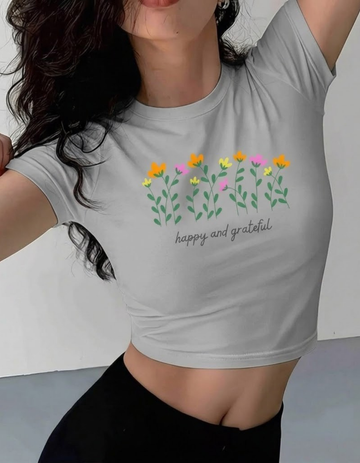 HAPPY AND GRATEFUL CROP TOP