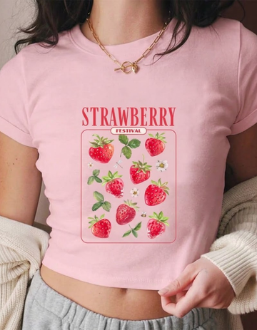 STRAWBERRY FESTIVAL CROP TOP