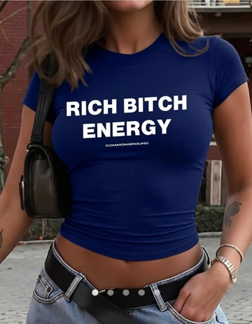 RICH BIT*H ENERGY CROP TOP