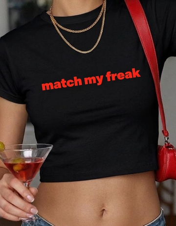 MATCH MY FREAK CROP TOP