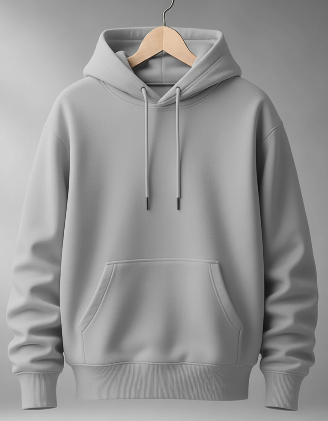 UNISEX GREY MELANGE HOODIE