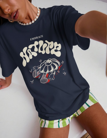 EMBRACE NATURE OVERSIZED T-SHIRT