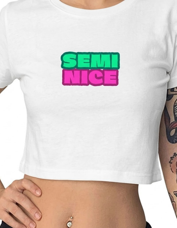 SEMI NICE CROP TOP
