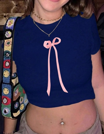 LONG PRINCESS BOW CROP TOP