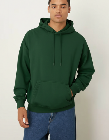 UNISEX BOTTLE GREEN HOODIE
