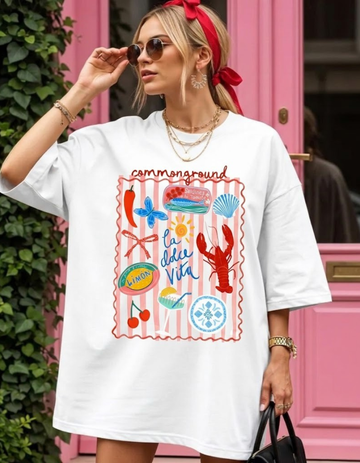 LA DOLCE VITA OVERSIZED T-SHIRT