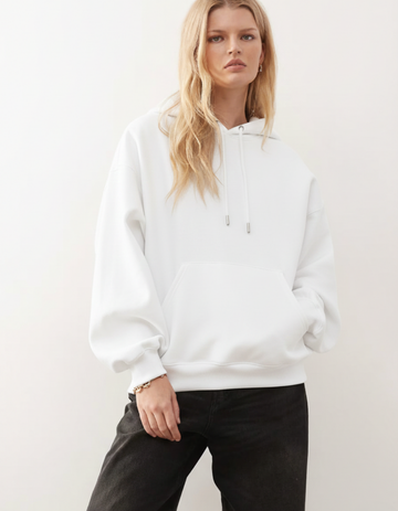 UNISEX WHITE HOODIE
