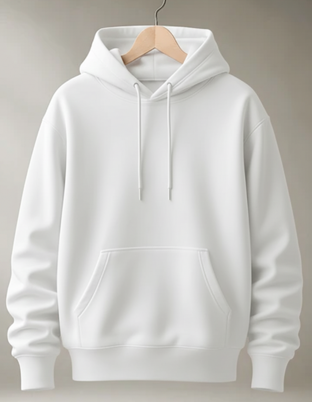 UNISEX WHITE HOODIE