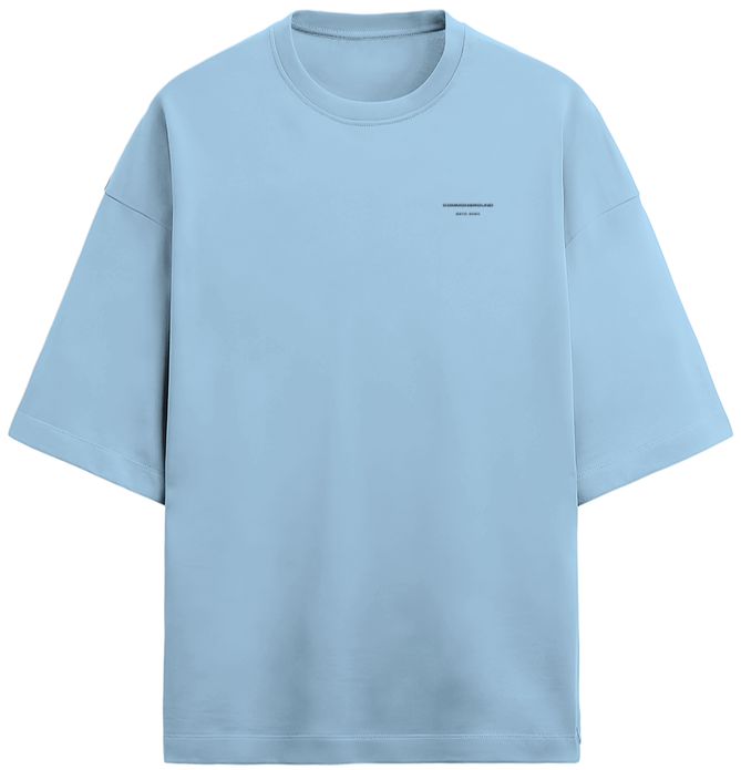 BABY BLUE TERRY OVERSIZED T-SHIRT