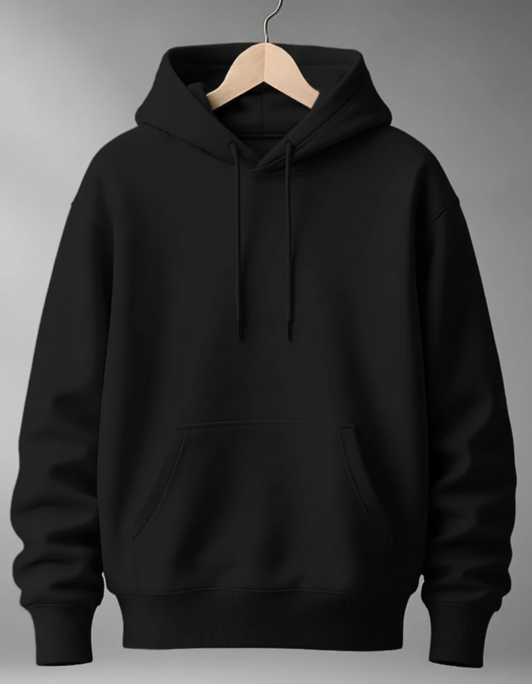 UNISEX BLACK HOODIE