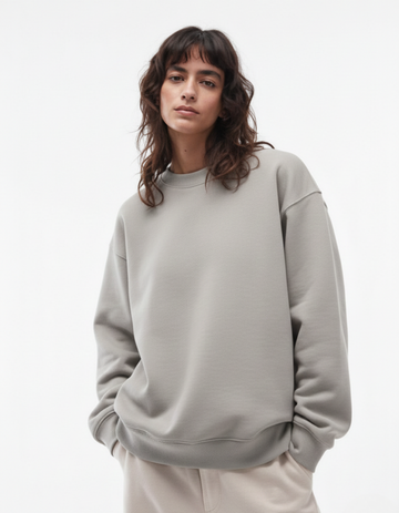 UNISEX GREY MELANGE SWEATSHIRT