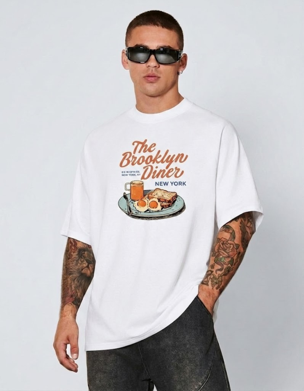 BROOKLYN DINER OVERSIZED T-SHIRT