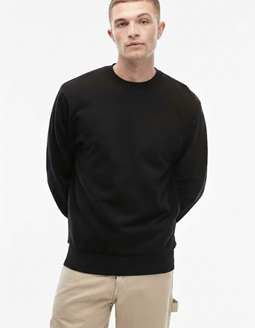 UNISEX BLACK SWEATSHIRT